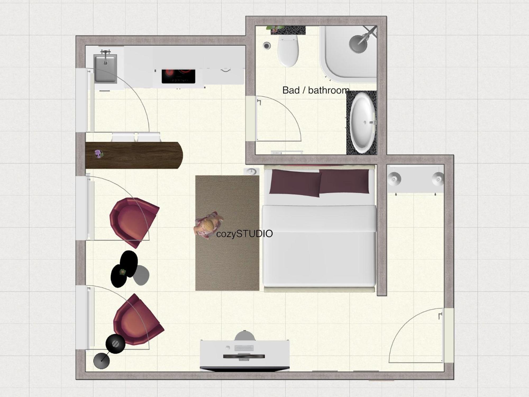 דיסבורג Secret Hideaways Cozystudio Superior Apartments Mit Wifi L 450M Bis Uni L Messe L Flughafen L Zoo חדר תמונה